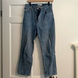 Abercrombie ankle straight ultra high rise jeans